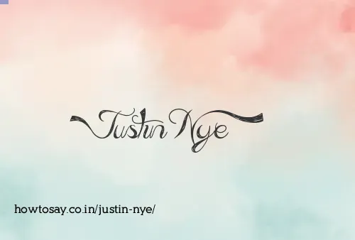 Justin Nye