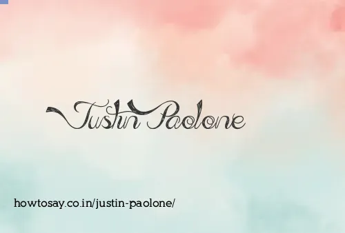 Justin Paolone