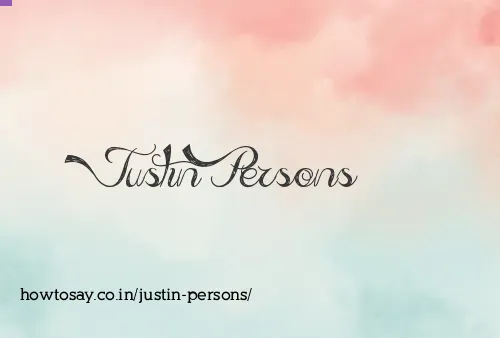 Justin Persons