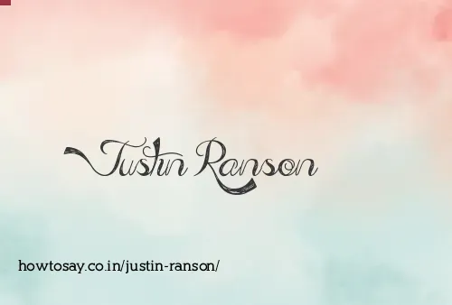 Justin Ranson