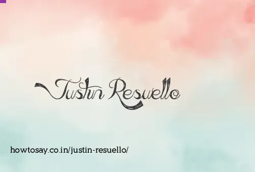 Justin Resuello