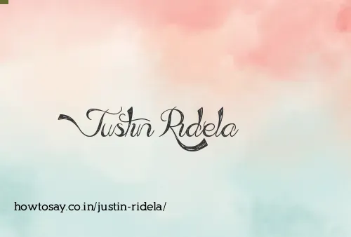 Justin Ridela