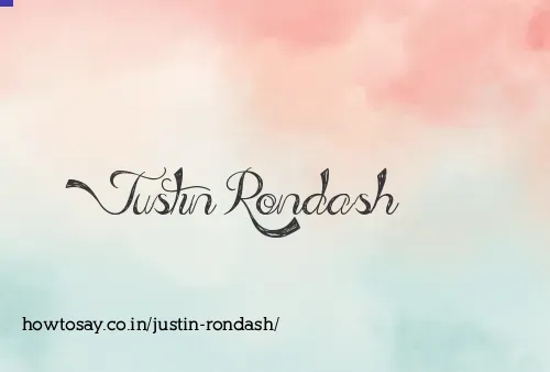 Justin Rondash