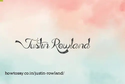 Justin Rowland