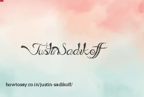 Justin Sadikoff