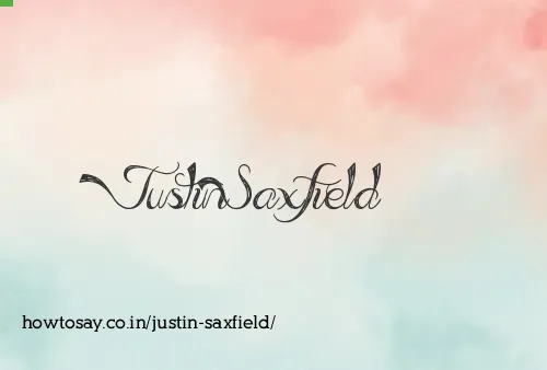 Justin Saxfield