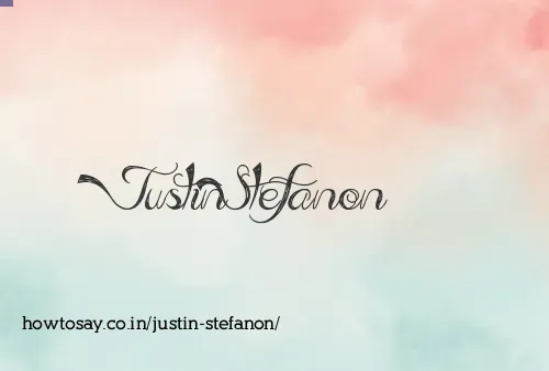 Justin Stefanon