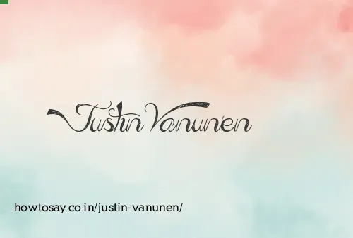 Justin Vanunen