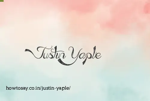 Justin Yaple