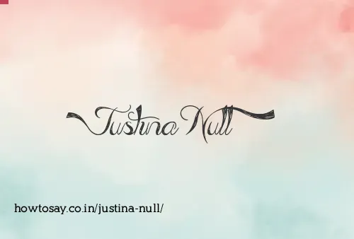 Justina Null