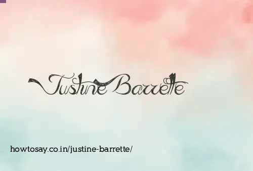 Justine Barrette