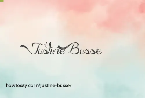 Justine Busse