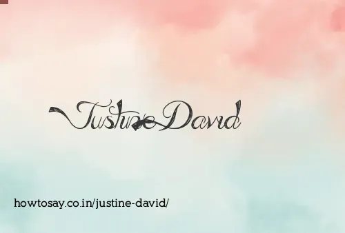 Justine David