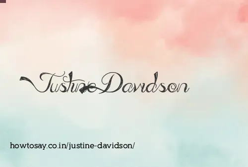 Justine Davidson