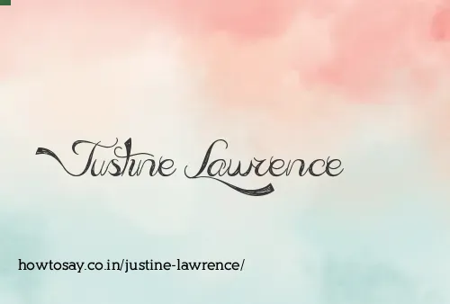 Justine Lawrence
