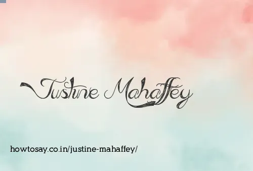 Justine Mahaffey
