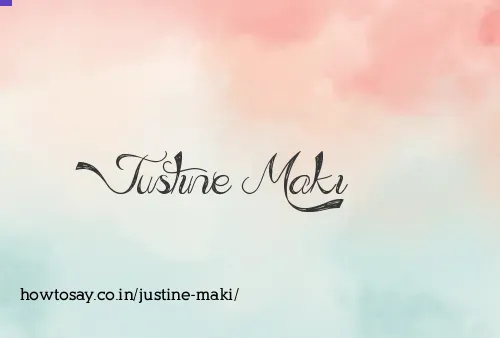 Justine Maki