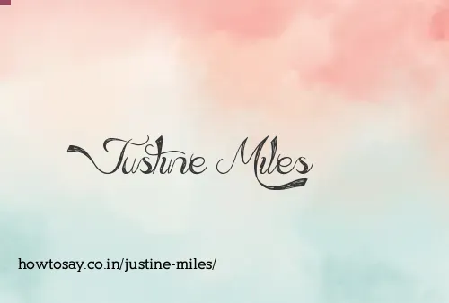 Justine Miles