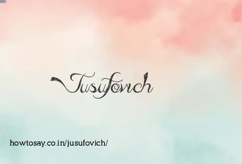Jusufovich