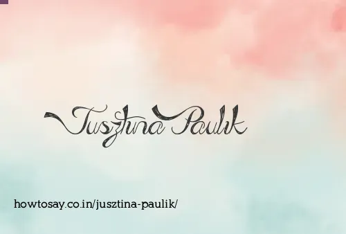 Jusztina Paulik