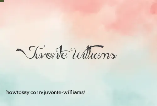 Juvonte Williams