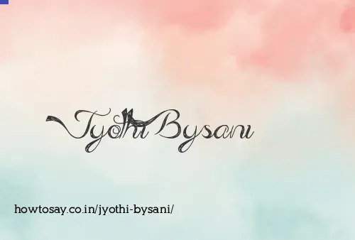 Jyothi Bysani