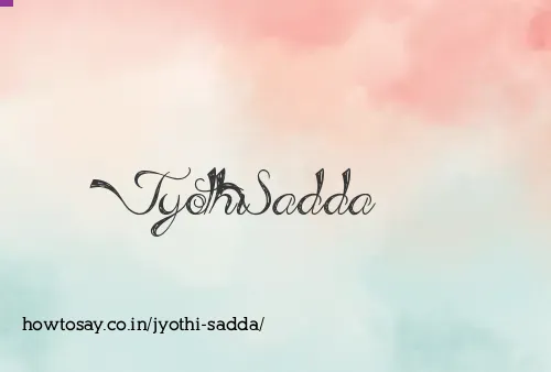 Jyothi Sadda