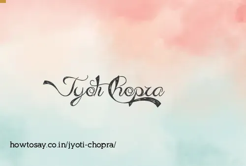 Jyoti Chopra