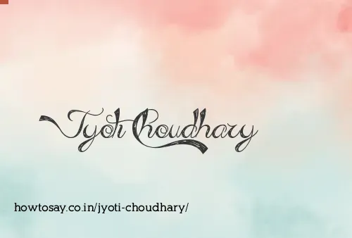 Jyoti Choudhary