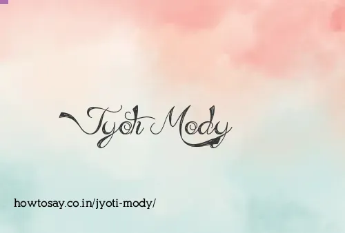Jyoti Mody
