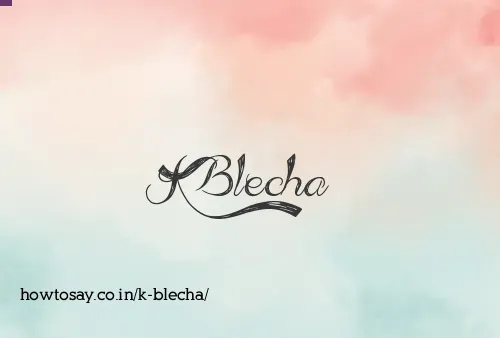 K Blecha