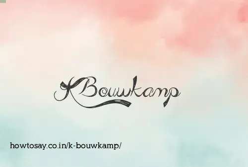 K Bouwkamp