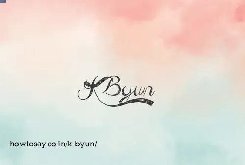 K Byun