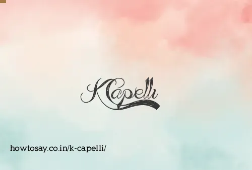 K Capelli