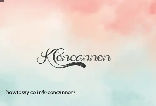 K Concannon
