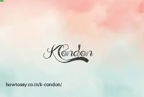 K Condon