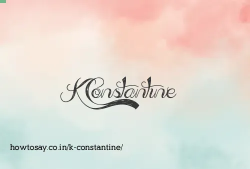K Constantine