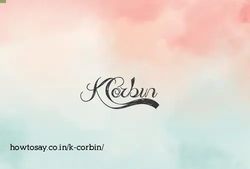 K Corbin