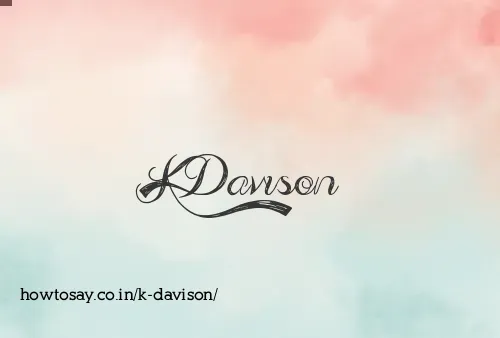 K Davison