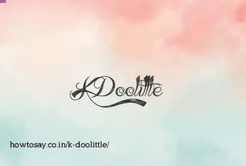 K Doolittle