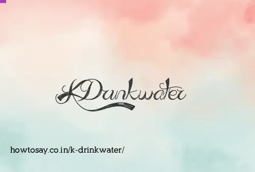 K Drinkwater