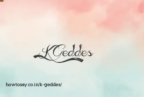 K Geddes