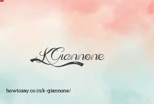K Giannone