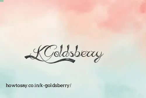 K Goldsberry