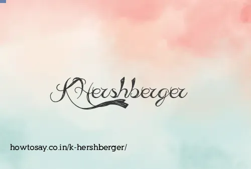 K Hershberger