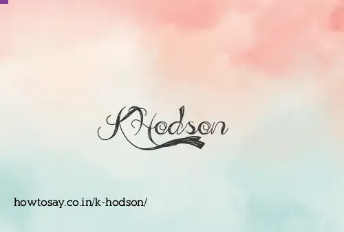 K Hodson
