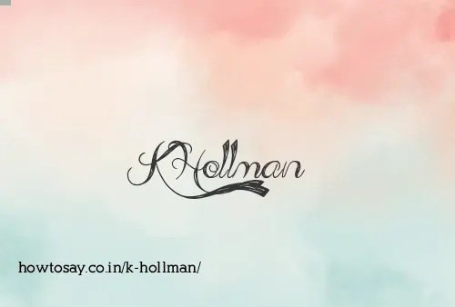 K Hollman