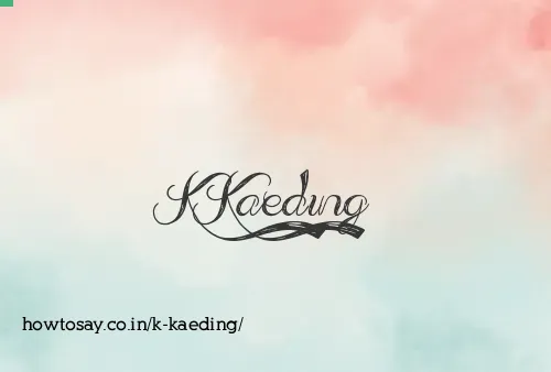 K Kaeding
