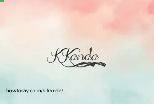 K Kanda