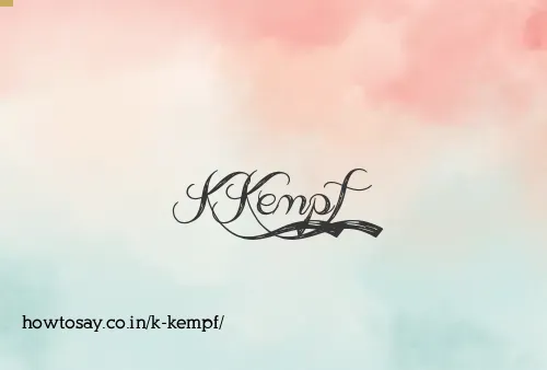 K Kempf